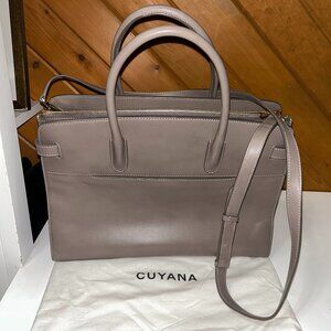 NWT CUYANA WORK SATCHEL in Clay 100% Italian Leather